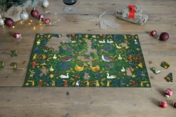 12 Days Of Christmas - 300 Piece Wooden Jigsaw Puzzle -All Jigsaw Puzzles ajp 12 days of christmas 300 wooden lifestyle RWB13361