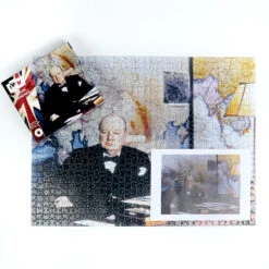 Imperial War Museums Churchill's 150th Anniversary 1000 Piece Jigsaw Puzzle -All Jigsaw Puzzles ajp IWM Churchill 150th 1000piece lifestyle3 AJP13533