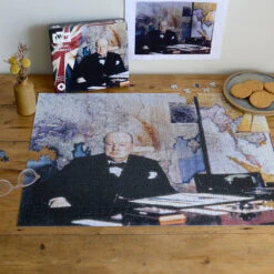 Imperial War Museums Churchill's 150th Anniversary 1000 Piece Jigsaw Puzzle -All Jigsaw Puzzles ajp IWM Churchill 150th 1000piece lifestyle5 AJP13533
