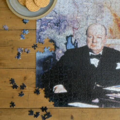 Imperial War Museums Churchill's 150th Anniversary 1000 Piece Jigsaw Puzzle -All Jigsaw Puzzles ajp IWM Churchill 150th 1000piece lifestyle8 AJP13533