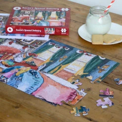 Santa's Special Delivery 100 Piece Jigsaw Puzzle -All Jigsaw Puzzles ajp Santa s Special Delivery 100piece lifestyle4 AJP13545