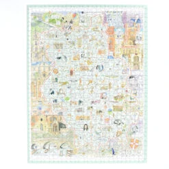 Tim Bulmer's Map Of Cambridge 1000 Piece Jigsaw Puzzle -All Jigsaw Puzzles ajp Tim Bulmer Map of Cambridge 1000piece AJP13547 lifestyle 6