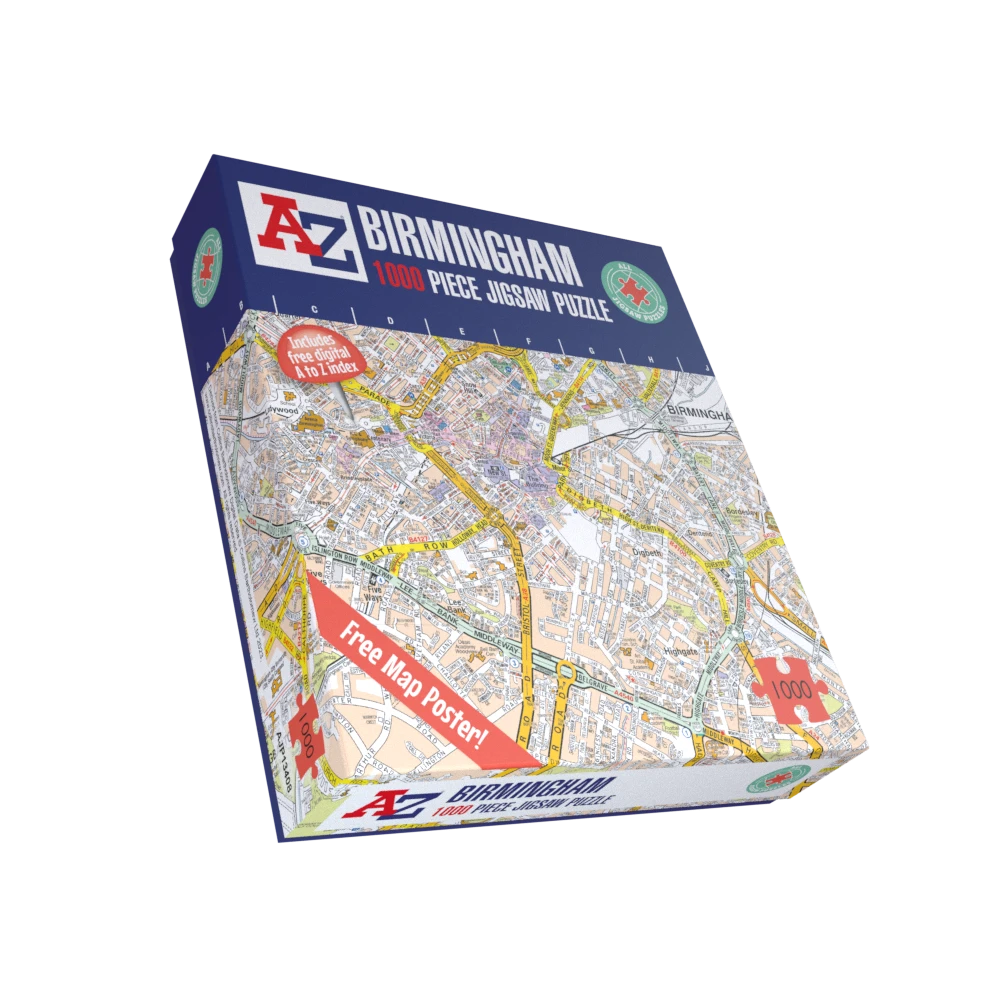 A To Z Map Of Birmingham 1000 Piece Jigsaw 4 A To Z Map Of Birmingham 1000 Piece Jigsaw - Image 2