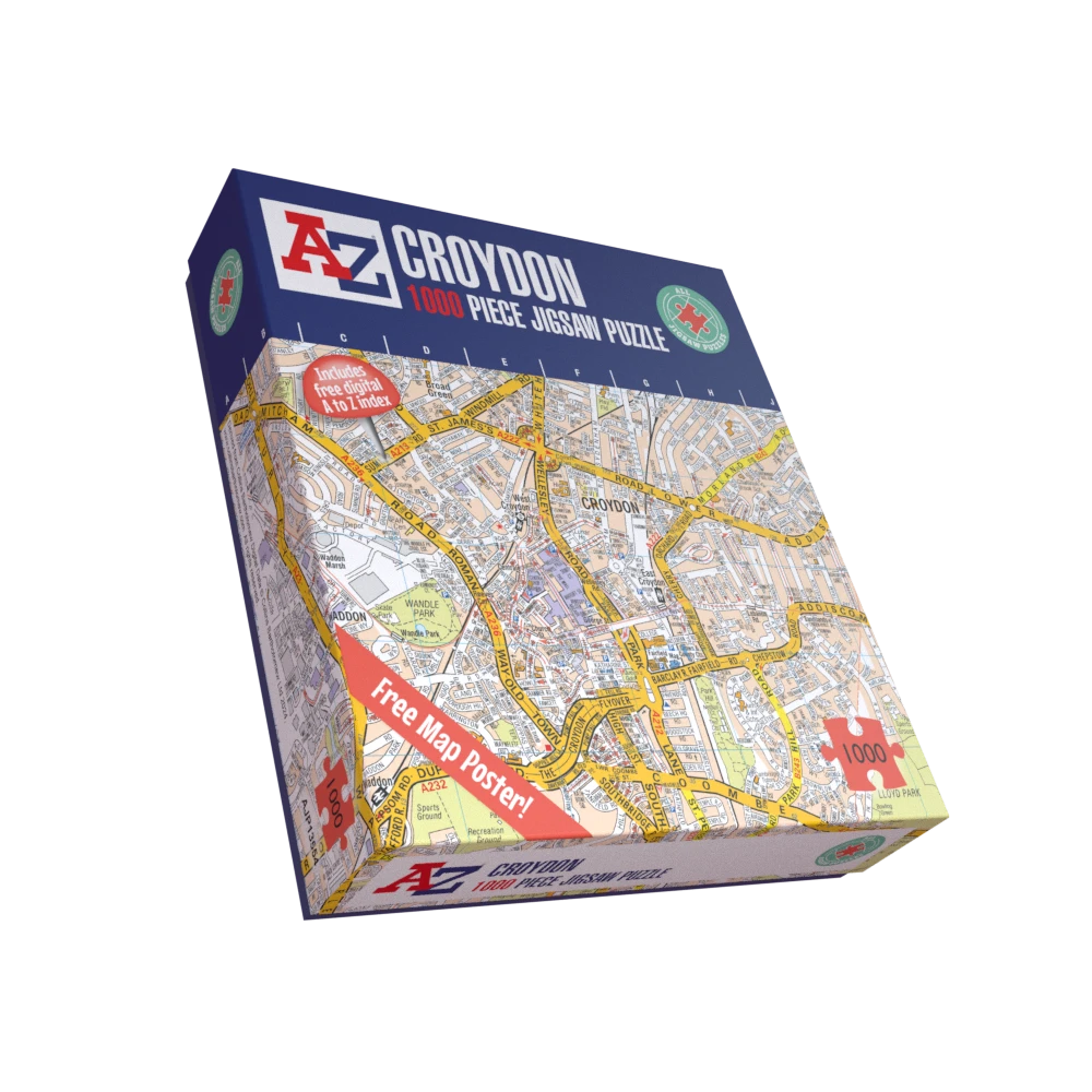 A To Z Map Of Croydon 1000 Piece Jigsaw 4 A To Z Map Of Croydon 1000 Piece Jigsaw - Image 2