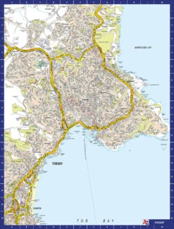 A To Z Map Of Torquay 1000 Piece Jigsaw