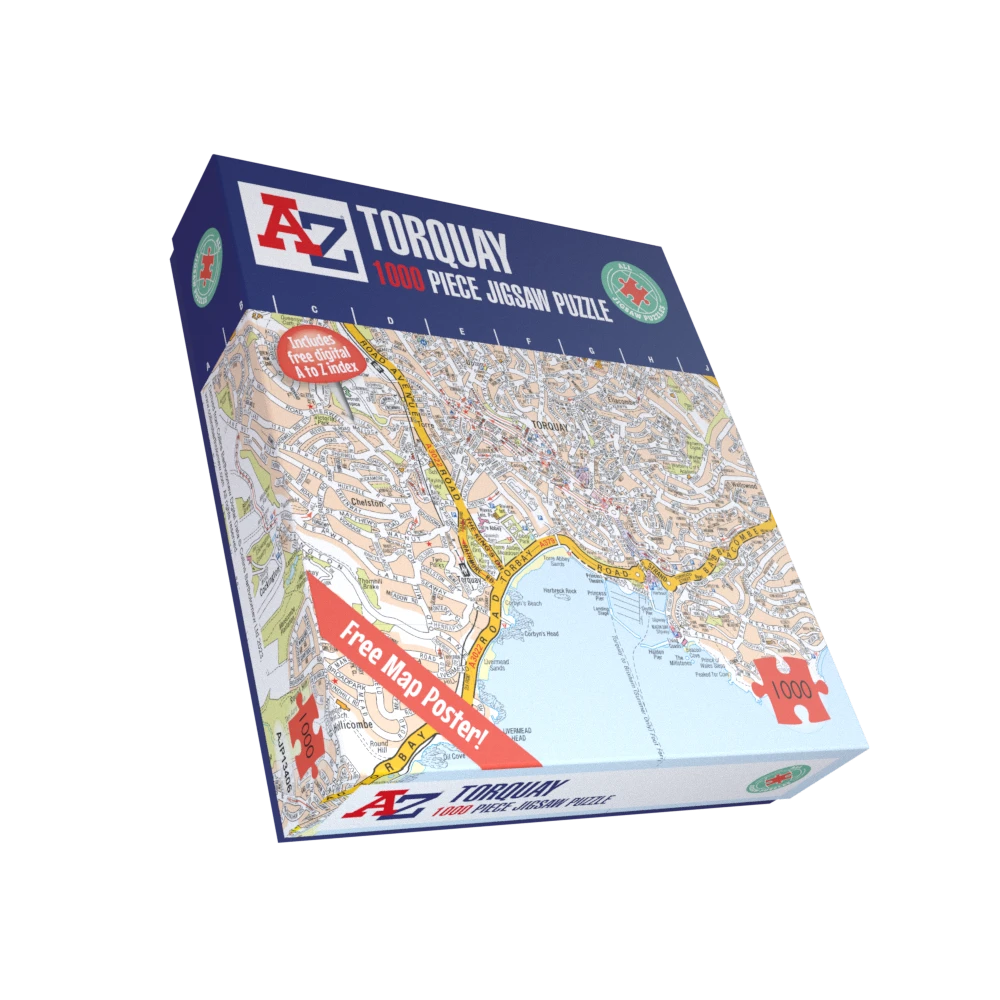 A To Z Map Of Torquay 1000 Piece Jigsaw 4 A To Z Map Of Torquay 1000 Piece Jigsaw - Image 2