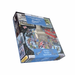 Daily Telegraph VE Day 80th Anniversary According To Blower 1000 Or 300 Piece Jigsaw Puzzle -All Jigsaw Puzzles ajp blower ve day 300 wooden lid RWB10252