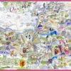 Map Of Somerset - Tim Bulmer 1000 Piece Jigsaw Puzzle