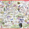 Map Of Surrey - Tim Bulmer - 300 Piece Wooden Jigsaw Puzzle