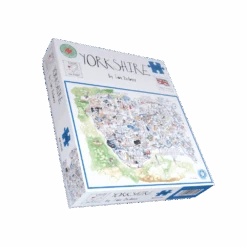 Map Of Yorkshire - Tim Bulmer 1000 Piece Jigsaw Puzzle -All Jigsaw Puzzles ajp bulmer yorkshire 1000 lid AJP10725