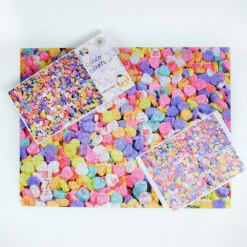 Candy Hearts- Impuzzible No.10 - 1000 Piece Jigsaw Puzzle -All Jigsaw Puzzles ajp candy hearts impuzzible 10 1000piece lifestyle3 AJP10605