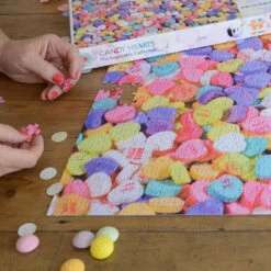Candy Hearts- Impuzzible No.10 - 1000 Piece Jigsaw Puzzle -All Jigsaw Puzzles ajp candy hearts impuzzible 10 1000piece lifestyle4 AJP10605