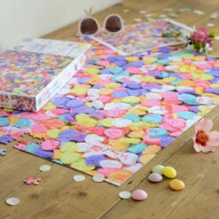 Candy Hearts- Impuzzible No.10 - 1000 Piece Jigsaw Puzzle -All Jigsaw Puzzles ajp candy hearts impuzzible 10 1000piece lifestyle6 AJP10605