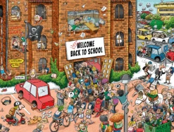 Back To School Chaos- No. 8 1000 Or 500 Piece Jigsaw Puzzles
