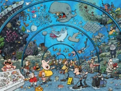 Chaos At The Aquarium 1000 Or 500 Piece Jigsaw Puzzle - Chaos No. 21