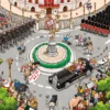 Chaos At The Royal Wedding - No.15 1000 Or 500 Piece Jigsaw Puzzle -All Jigsaw Puzzles ajp chaos at the royal wedding 1000 jig AJP10744