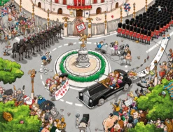 Chaos At The Royal Wedding - No.15 1000 Or 500 Piece Jigsaw Puzzle