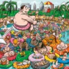 Chaos At The Swimming Pool - No.19 1000 Piece Jigsaw Puzzle