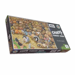 Christmas Chaos At Turkey Farm - No.3 1000 Or 500 Piece Jigsaw Puzzle -All Jigsaw Puzzles ajp chaos at the turkey farm 500 lid AJP10665