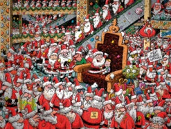 Chaos Christmas 4 X 500 Piece Jigsaw Puzzle Set -All Jigsaw Puzzles ajp chaos christmas set 4x santas grotto 500 jig AJP13334