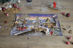 Christmas Village Glow-300 Piece Wooden Jigsaw Puzzle 10 Christmas Village Glow-300 Piece Wooden Jigsaw Puzzle -All Jigsaw Puzzles ajp christmas village glow 300 wooden lifestyle RWB10240