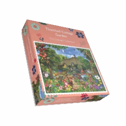 Thatched Cottage Garden 1000 Or 500 Piece Jigsaw Puzzles -All Jigsaw Puzzles ajp cottages thatched cottage garden 500 lid AJP10585