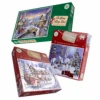 2024 Countdown To Christmas 1000 Piece Jigsaw Puzzle Bundle