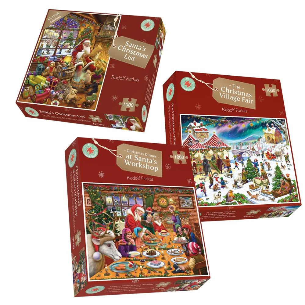 Fantastically Festive Christmas Jigsaw Puzzle Bundle Set 3 Fantastically Festive Christmas Jigsaw Puzzle Bundle Set