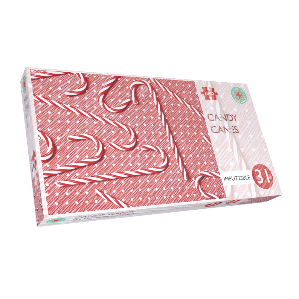 Candy Cane - Impuzzible No. 31 - 1000 Piece Jigsaw Puzzle 4 Candy Cane - Impuzzible No. 31 - 1000 Piece Jigsaw Puzzle - Image 2