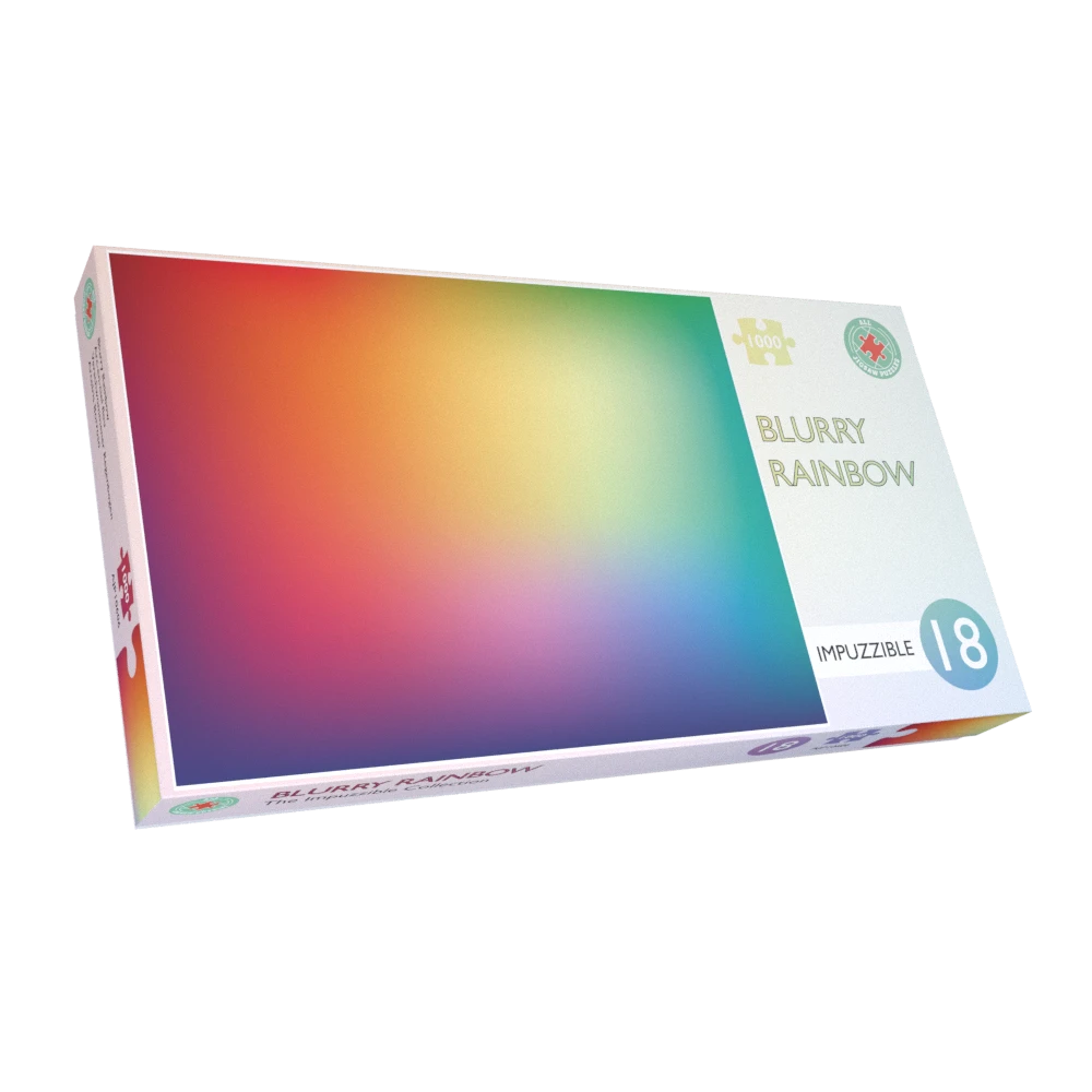 Blurry Rainbow- Impuzzible No.18- 1000 Piece Jigsaw Puzzle 4 Blurry Rainbow- Impuzzible No.18- 1000 Piece Jigsaw Puzzle - Image 2