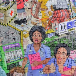 Mike Jupp's I Love Healthcare Personalised Jigsaw Puzzle -All Jigsaw Puzzles ajp mike jupp personalised i love healthcare 1000 jig AJP13549 close up