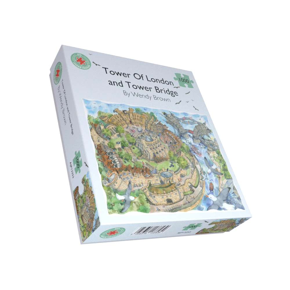 The Tower Of London And Tower Bridge - Wendy Brown 1000 Piece Jigsaw Puzzle 4 The Tower Of London And Tower Bridge - Wendy Brown 1000 Piece Jigsaw Puzzle - Image 2
