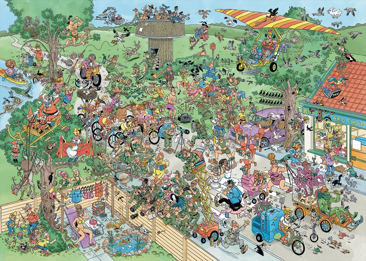 Jumbo Jan Van Haasteren Big Garden Birdwatch 1000 Piece Jigsaw Puzzle 3 Jumbo Jan Van Haasteren Big Garden Birdwatch 1000 Piece Jigsaw Puzzle
