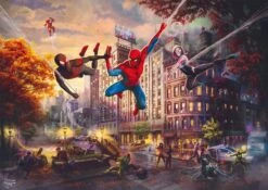 Schmidt Thomas Kinkade: Marvel Spider-Man And Friends - The Ultimate Alliance 1000 Piece Jigsaw Puzzle