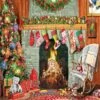 Eurographics Christmas By The Fireplace 500 Piece Jigsaw Puzzle 1 Eurographics Christmas By The Fireplace 500 Piece Jigsaw Puzzle -All Jigsaw Puzzles christmas by the fireplace 500 piece 6500 5502