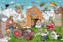 Christmas At Chaos Farm - No.1 300 Piece Wooden Jigsaw Puzzle