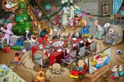 Chaos At Christmas Lunch - No. 11 300 Piece Wooden Jigsaw Puzzle