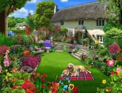 Dogs Seasonal Cottage 1000 Piece Jigsaw Puzzle Bundle -All Jigsaw Puzzles dogs in a cottage garden 864cf2ce 03dd 4b58 8899 42f923784480