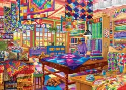 Eurographics The Quilt Workshop By Bigelow Illustrations 1000 Piece Jigsaw Puzzle