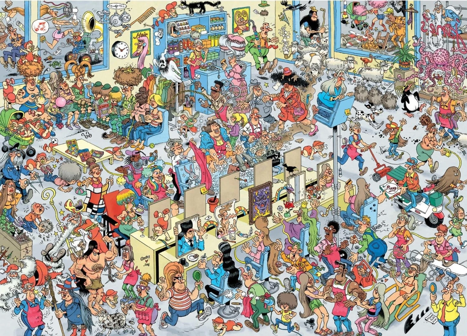 Jumbo Jan Van Haasteren's At The Hairdressers 1000 Piece Jigsaw Puzzle