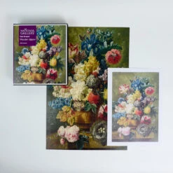 Flowers In A Vase - National Gallery 300 Piece Wooden Jigsaw Puzzle -All Jigsaw Puzzles flowers in a vase 300 piece wooden jigsaw puzzle guide and box