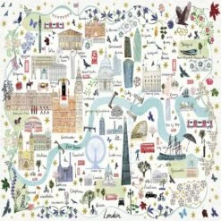 Gibsons Map Of London 1000 Piece Jigsaw Puzzle