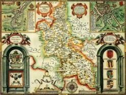 Buckinghamshire Historical Map 1000 Piece Jigsaw Puzzle (1610)
