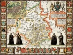 Cambridgeshire Historical Map 1000 Piece Jigsaw Puzzle (1610)