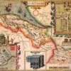 Flintshire Historical Map 1000 Piece Jigsaw Puzzle (1610)