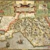 Glamorgan Historical Map 1000 Piece Jigsaw Puzzle (1610)