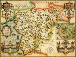 Merionethshire Historical Map 1000 Piece Jigsaw Puzzle (1610)