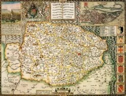 Norfolk Historical Map 1000 Piece Jigsaw Puzzle (1610)