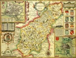 Northamptonshire Historical Map 1000 Piece Jigsaw Puzzle (1610)