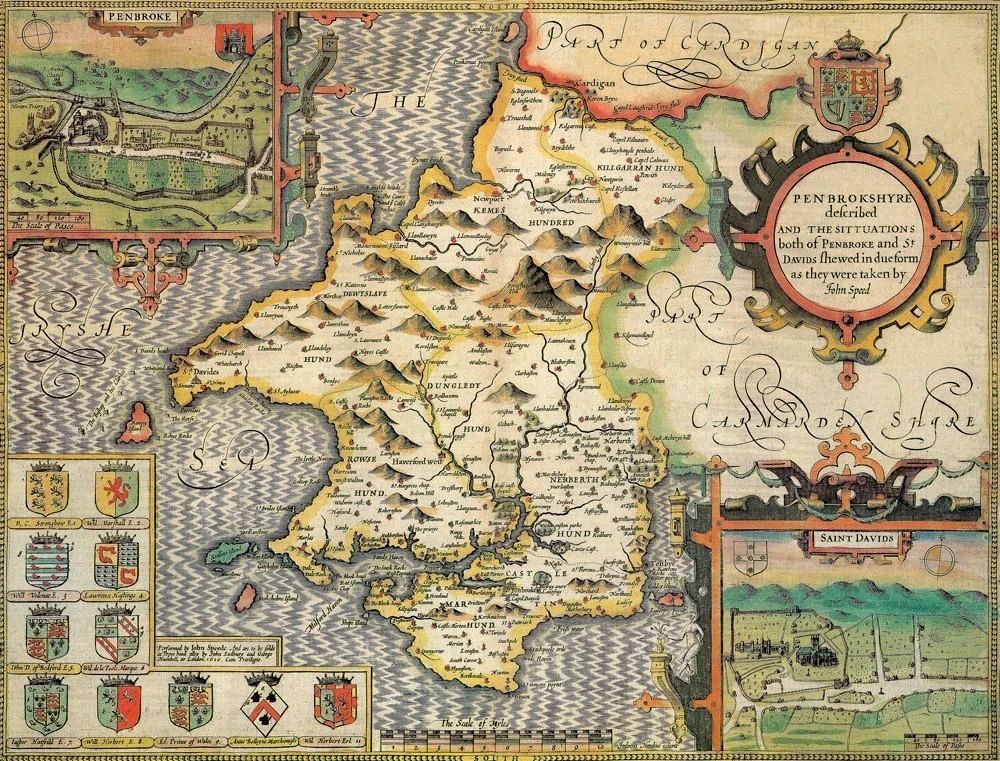 Pembrokeshire Historical Map 1000 Piece Jigsaw Puzzle (1610) 3 Pembrokeshire Historical Map 1000 Piece Jigsaw Puzzle (1610)
